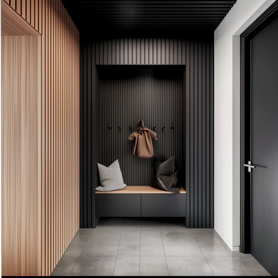 Våga blanda olika kulörer/träslag och få en dynamisk kontrast