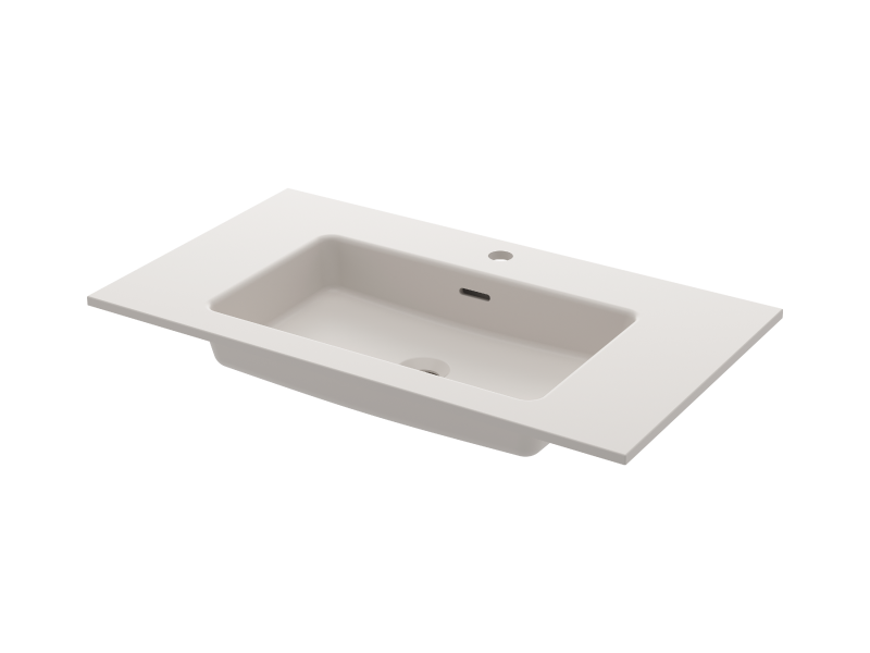 Under-mount washbasin (countertop not needed!)