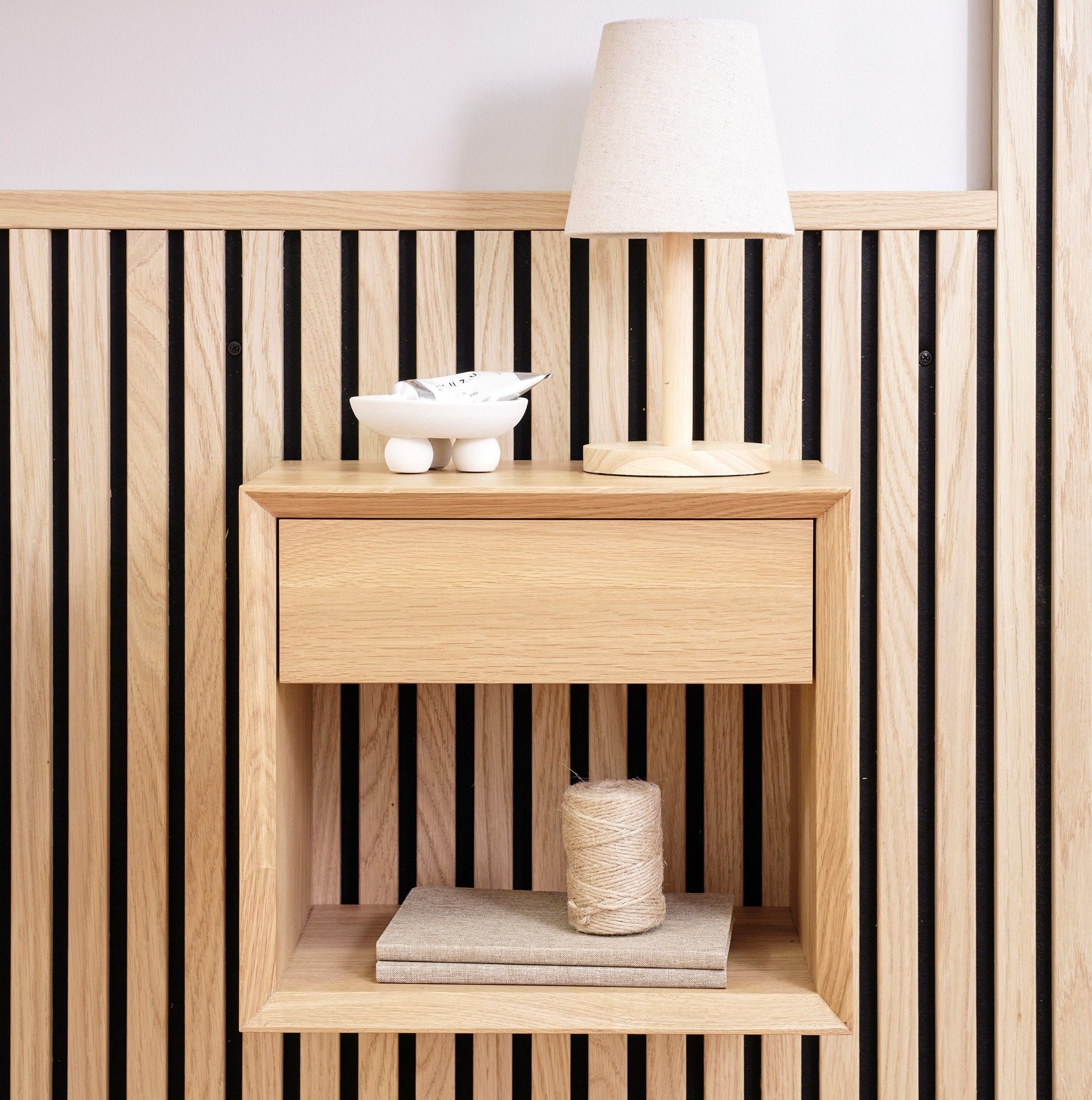 2-pack Solid Oak Bedside Tables