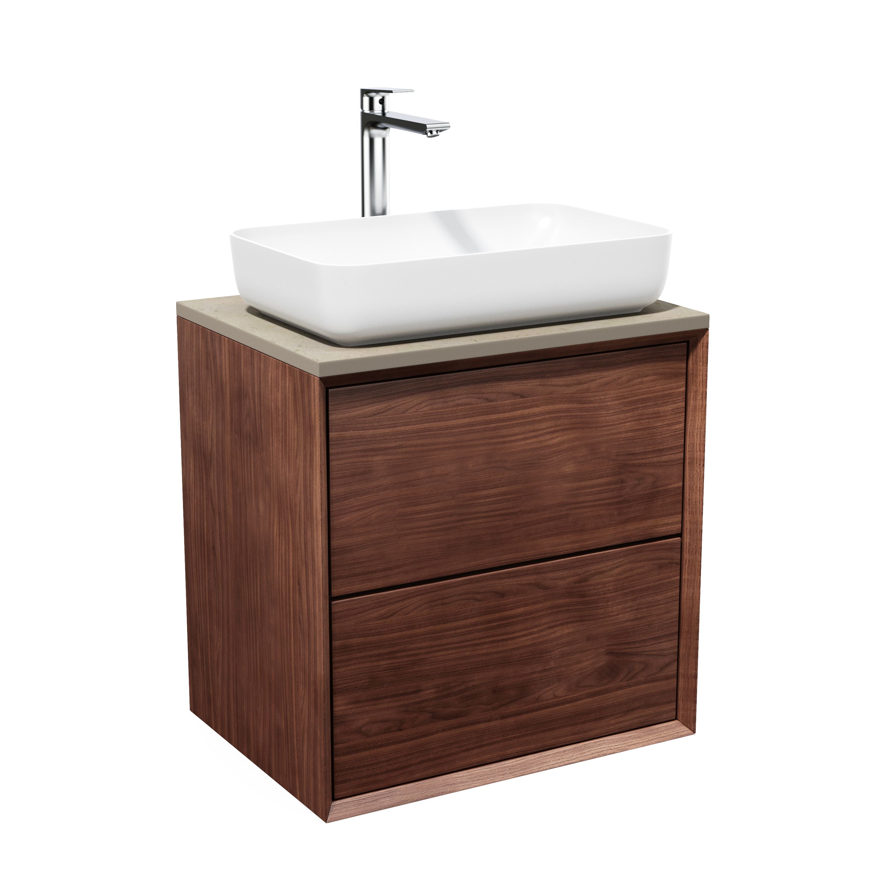 Solid walnut chest of drawers - Scandinavian design