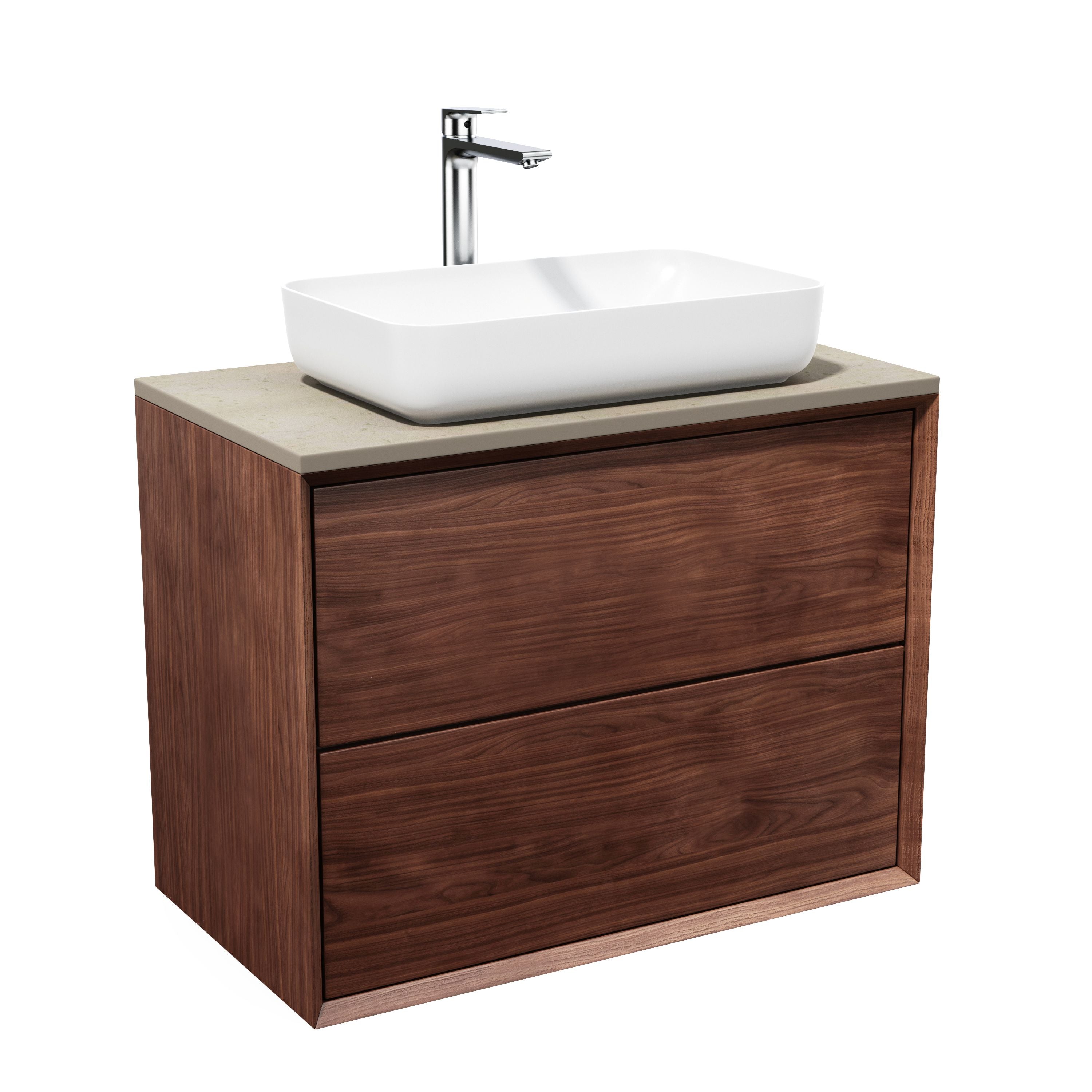 Solid walnut chest of drawers - Scandinavian design