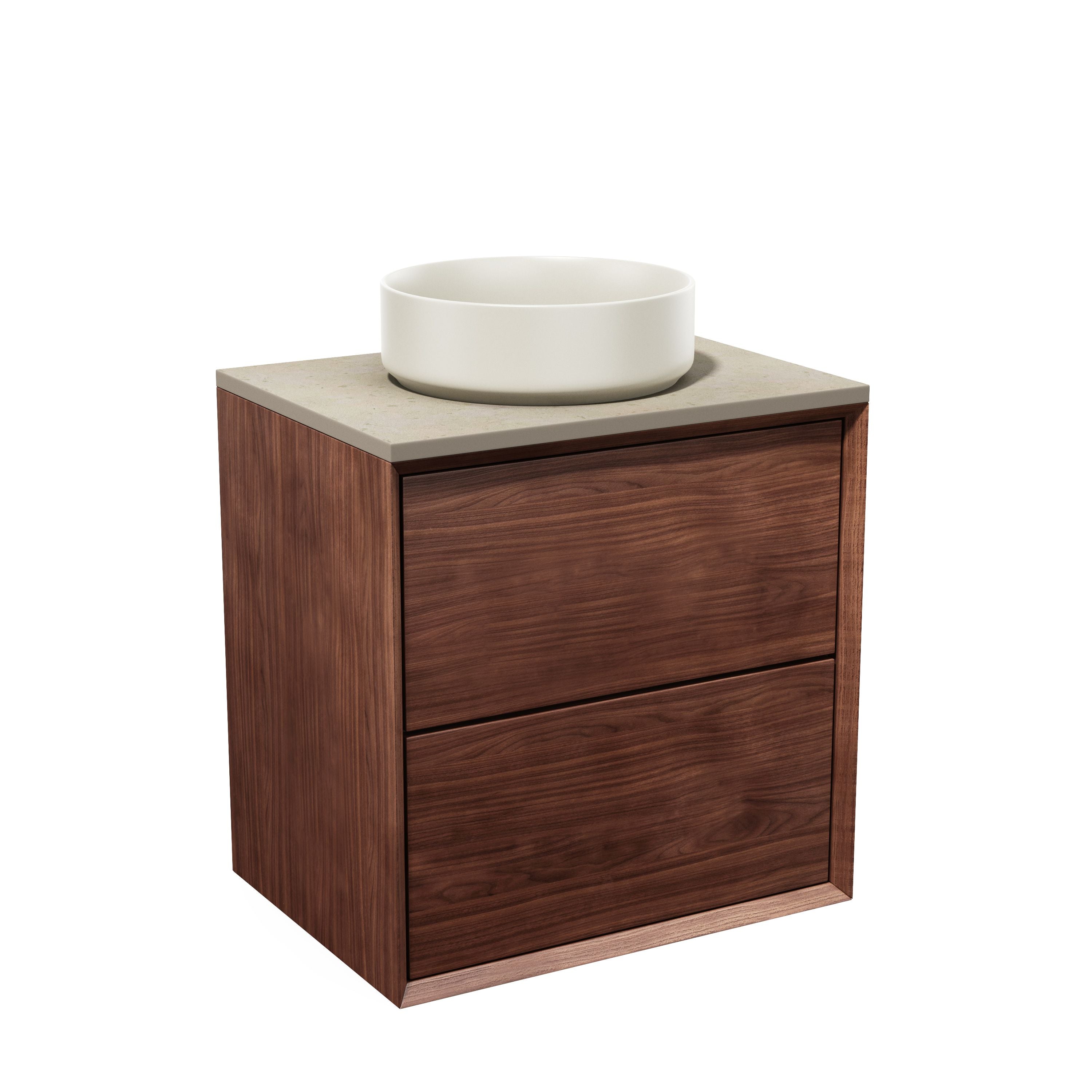 Solid walnut chest of drawers - Scandinavian design