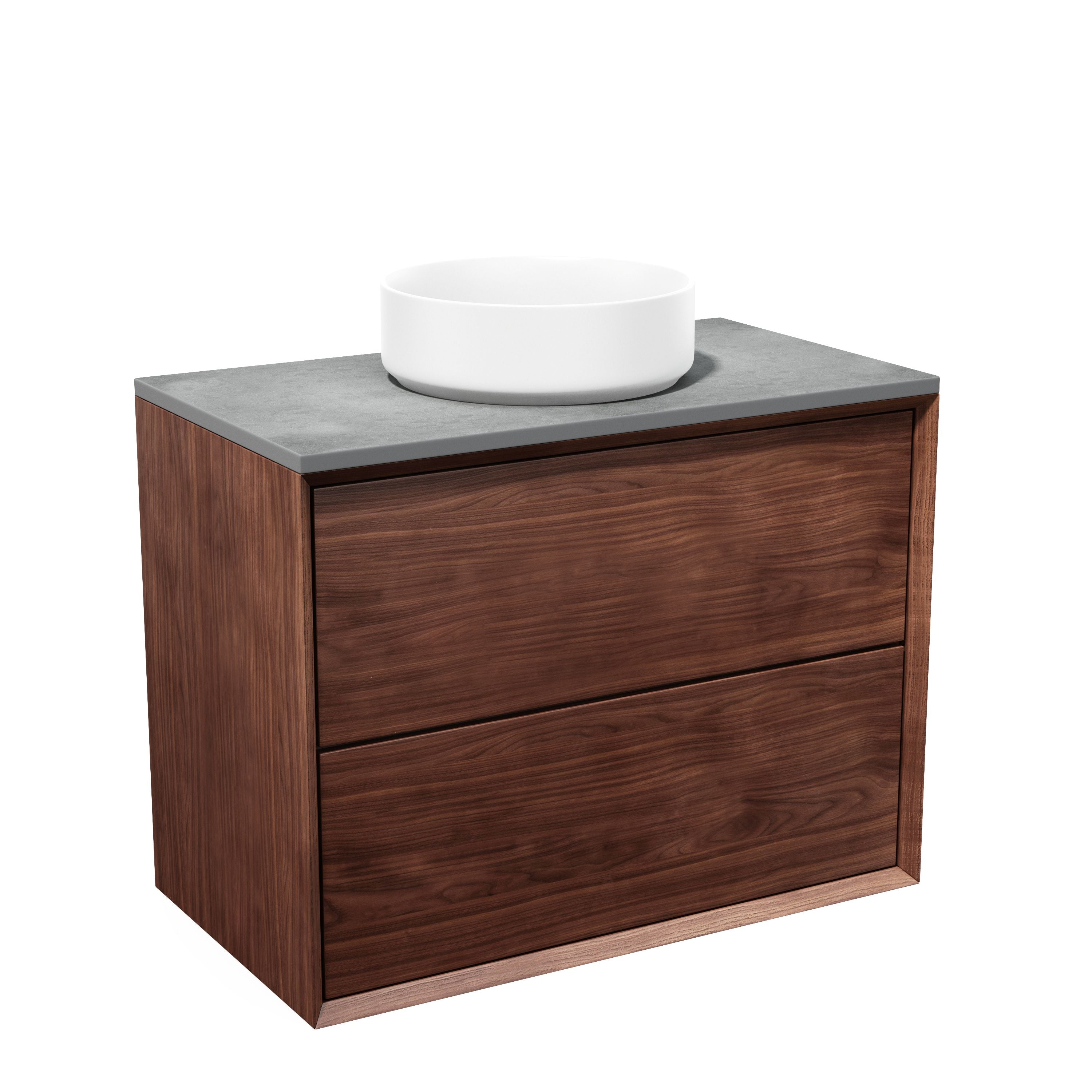 Solid walnut chest of drawers - Scandinavian design