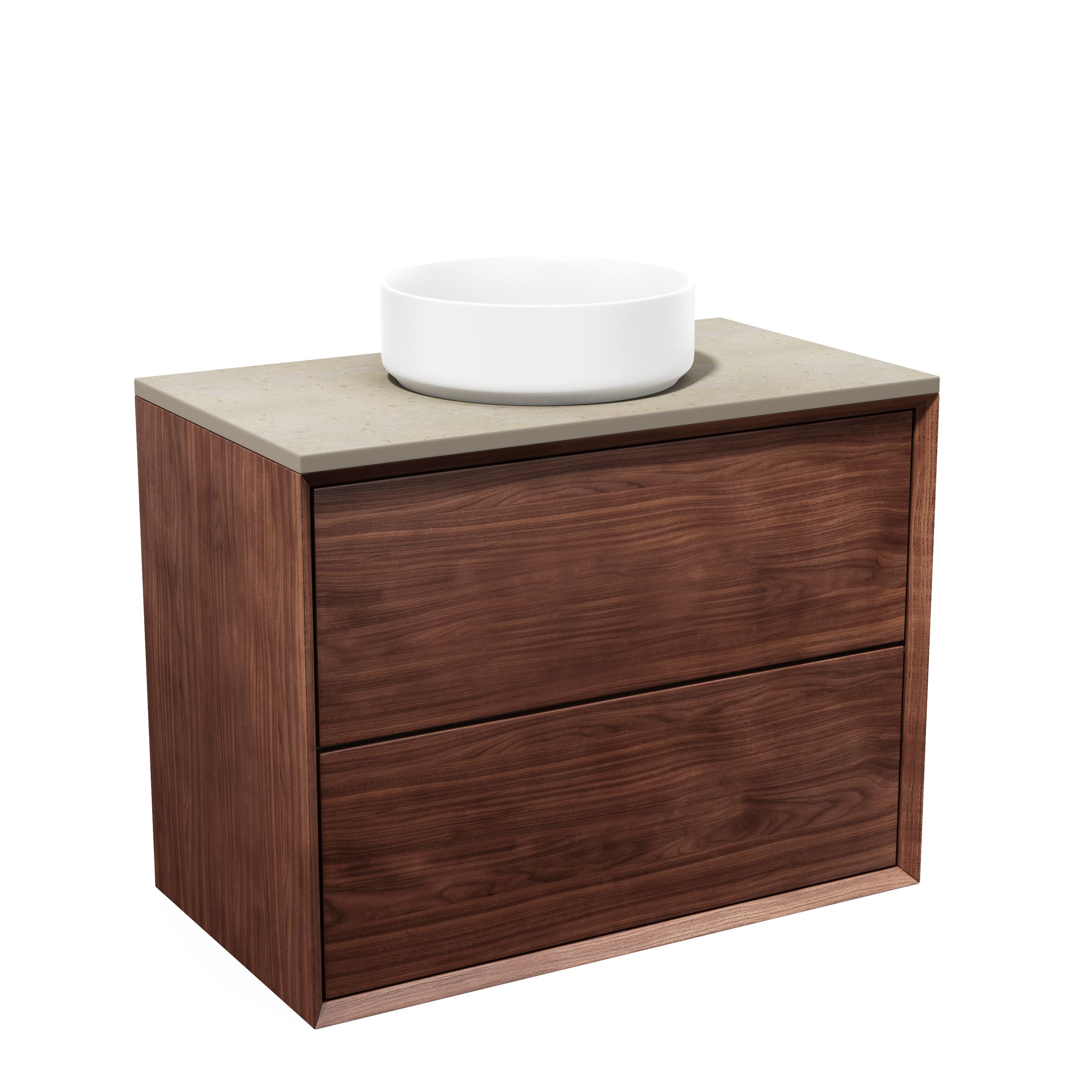 Solid walnut chest of drawers - Scandinavian design