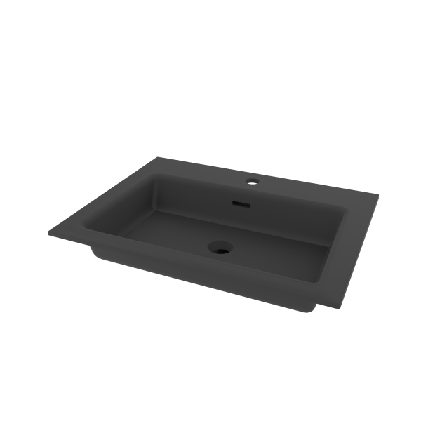 Under-mount washbasin (countertop not needed!)