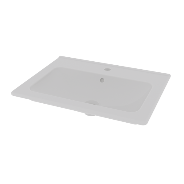 Under-mount washbasin (countertop not needed!)