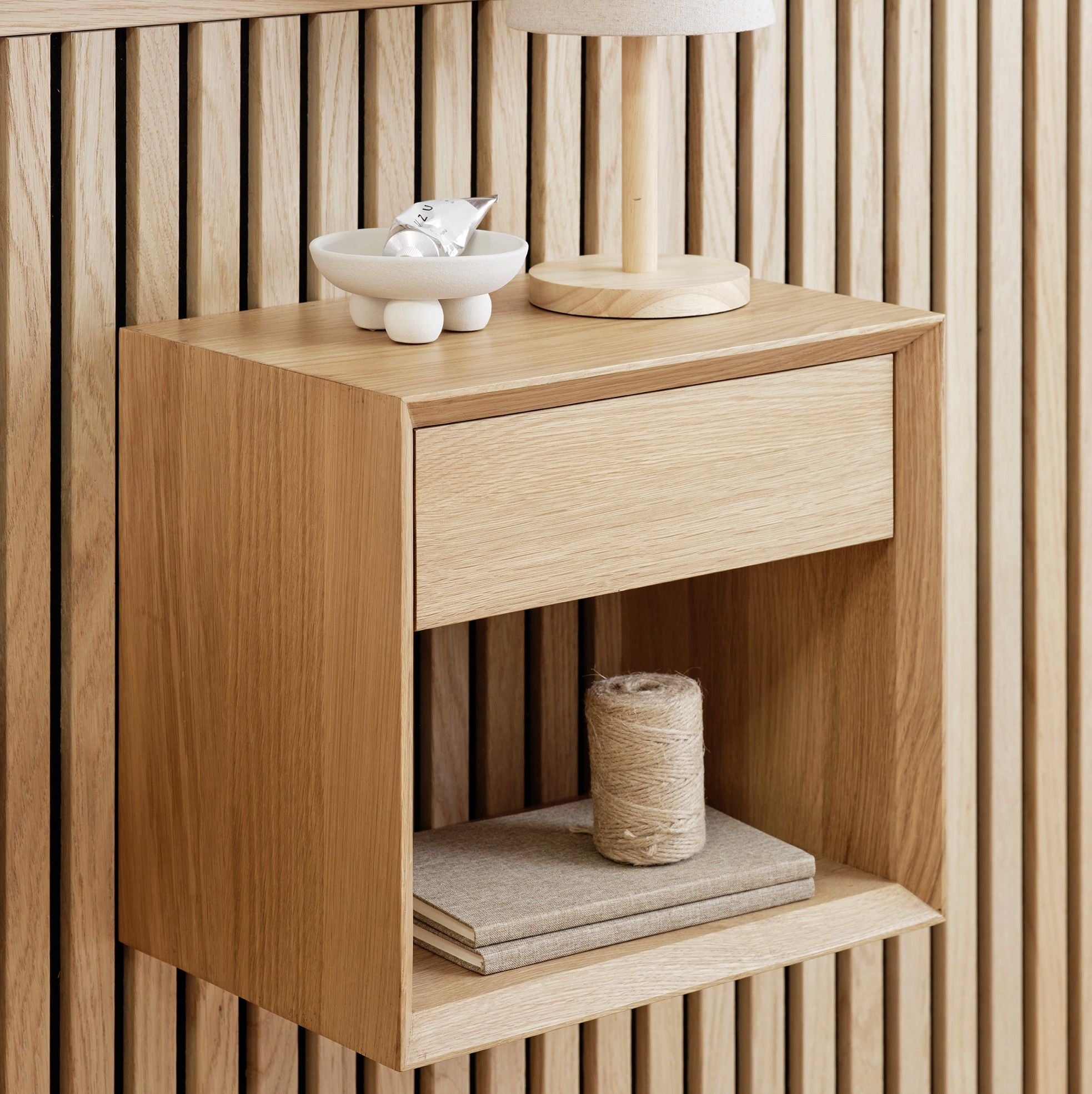 2-pack Solid Oak Bedside Tables