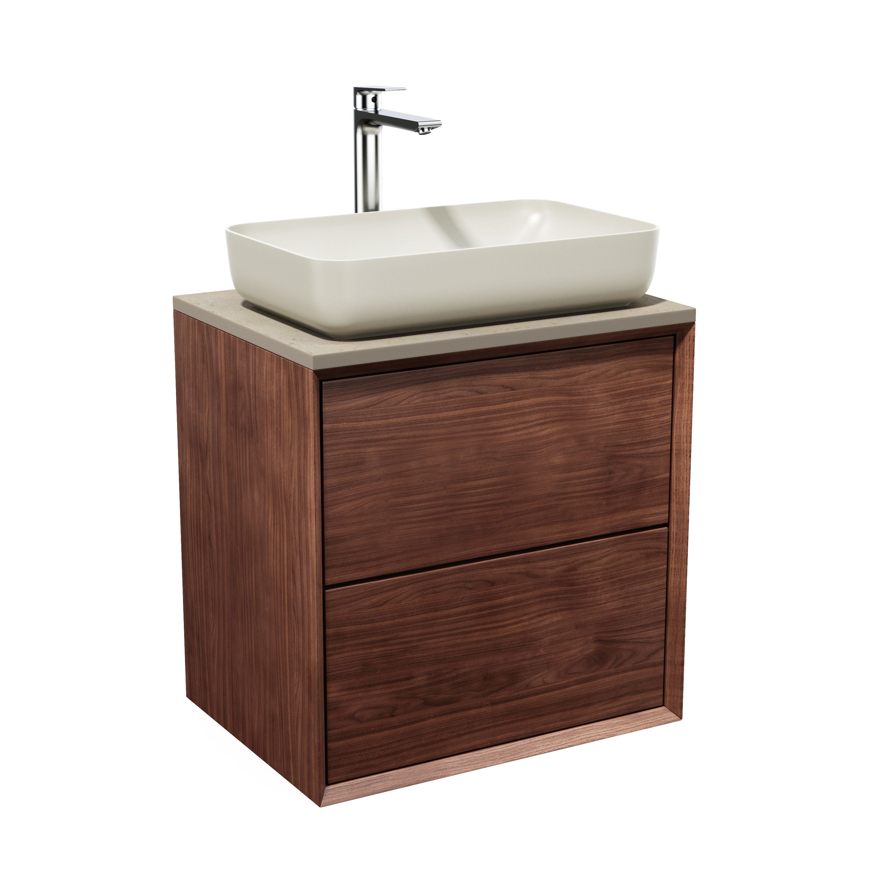 Solid walnut chest of drawers - Scandinavian design
