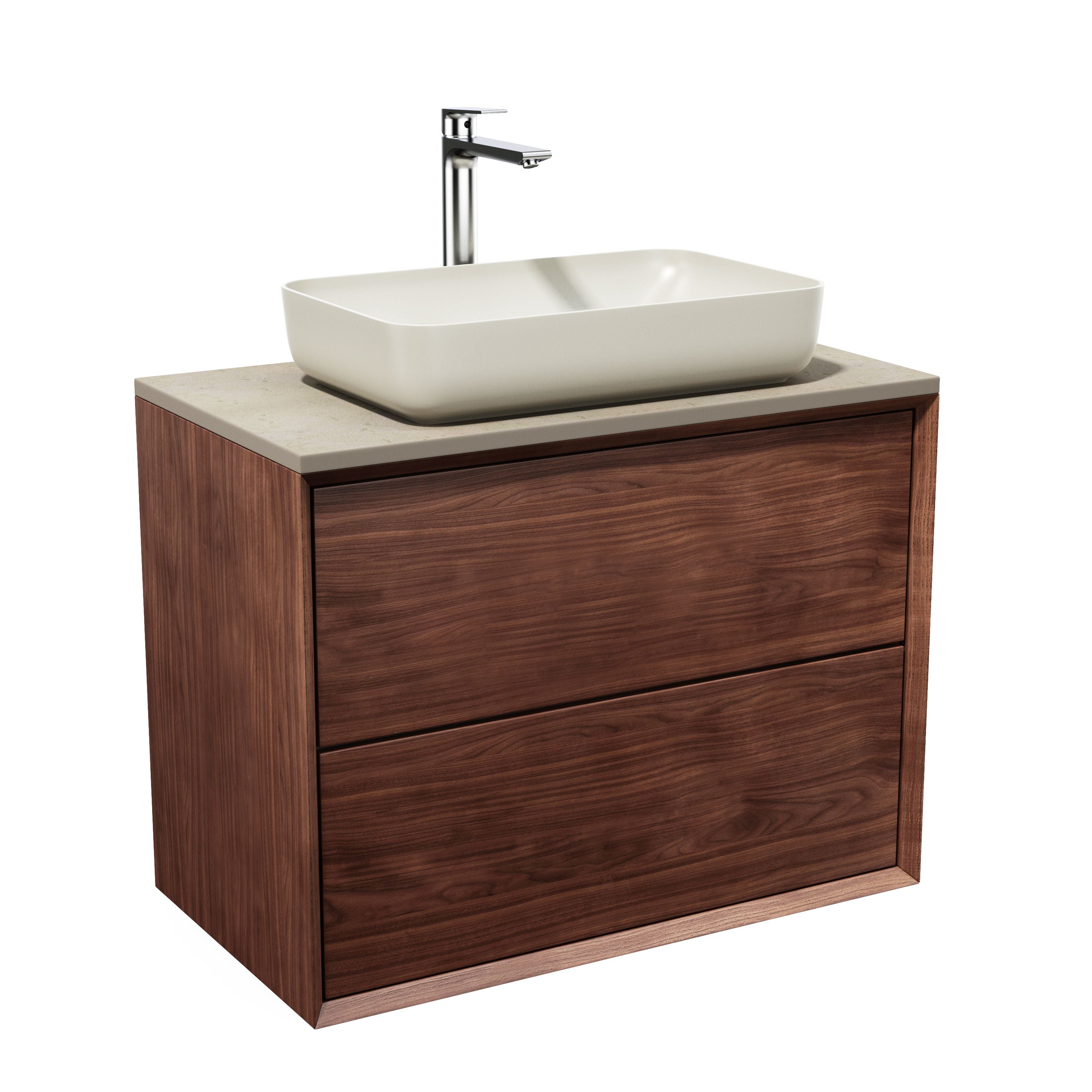 Solid walnut chest of drawers - Scandinavian design
