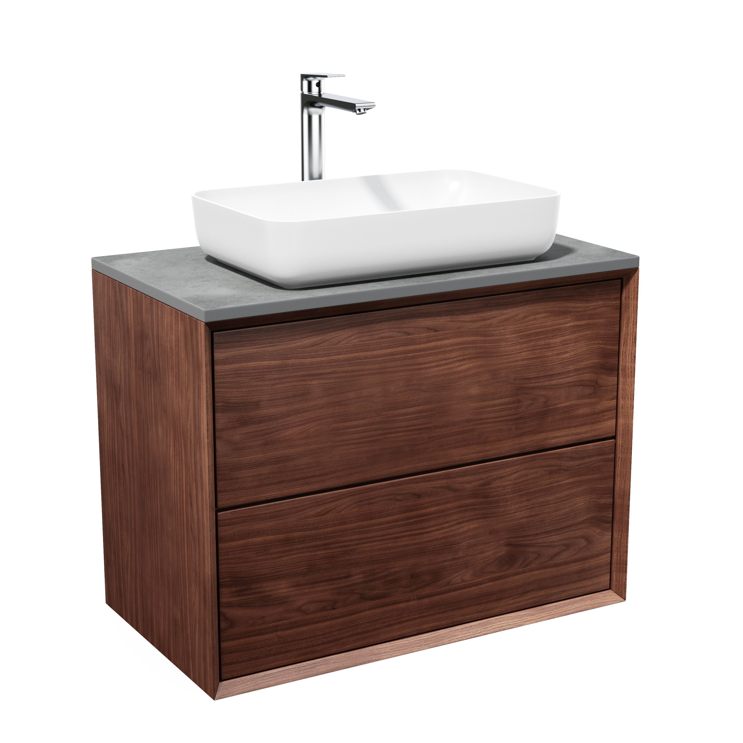 Solid walnut chest of drawers - Scandinavian design