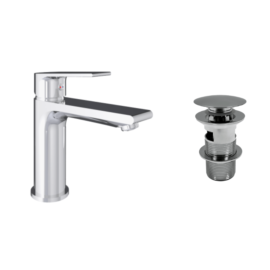 Mixer tap package for washbasin - Integrated washbasin