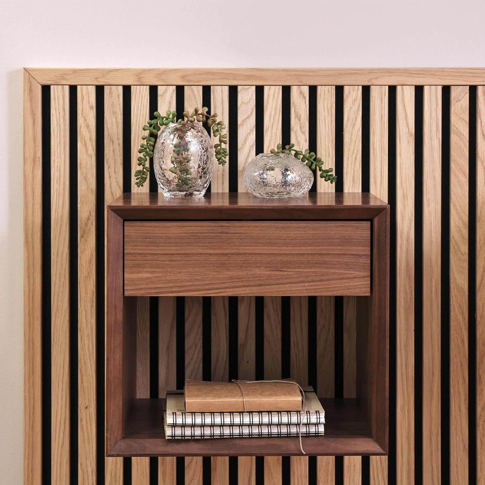 2-pack Solid Walnut Nightstands